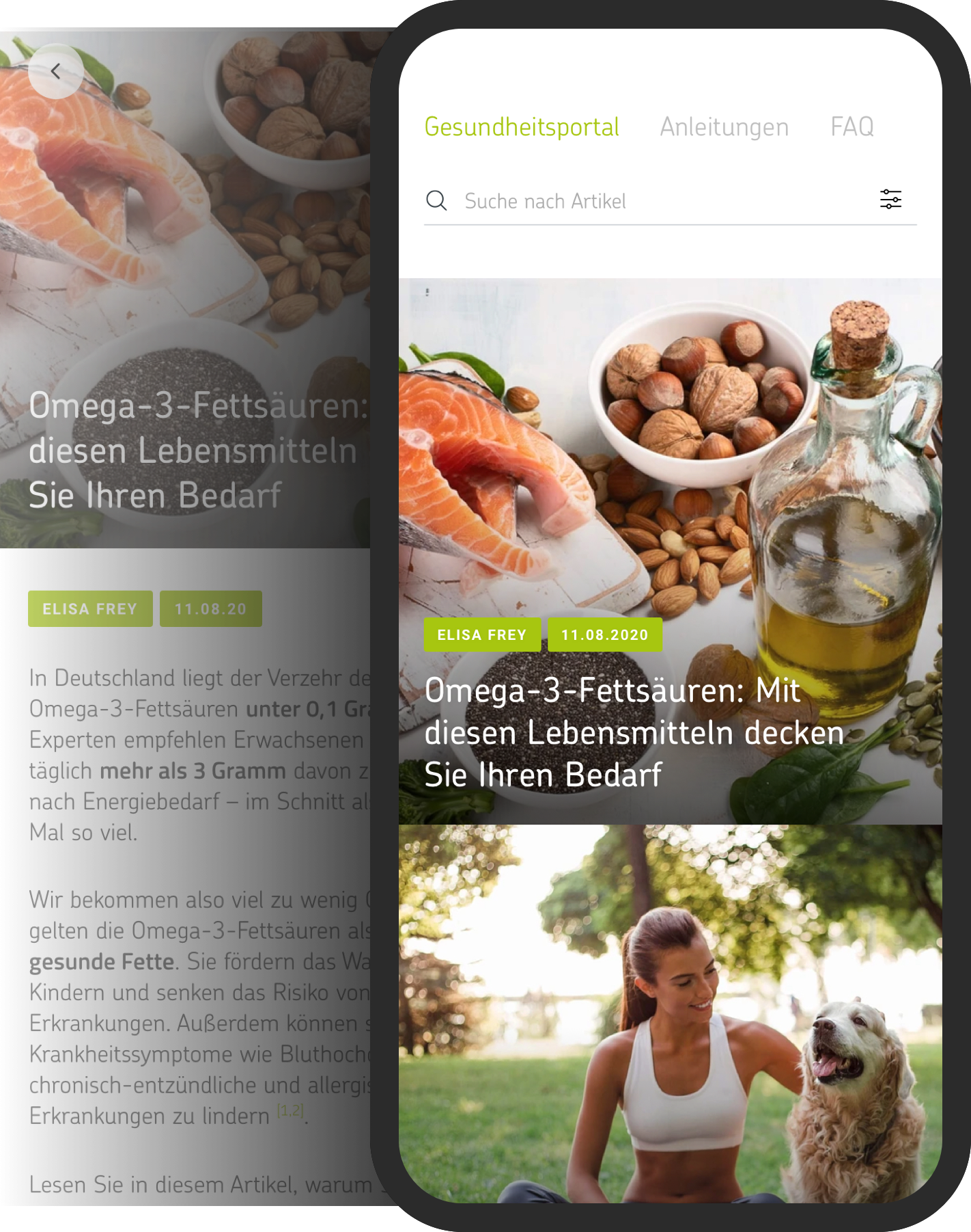 Cerascreen Mobile Ansicht